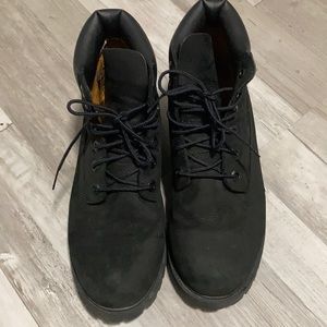 Black Timberland boots